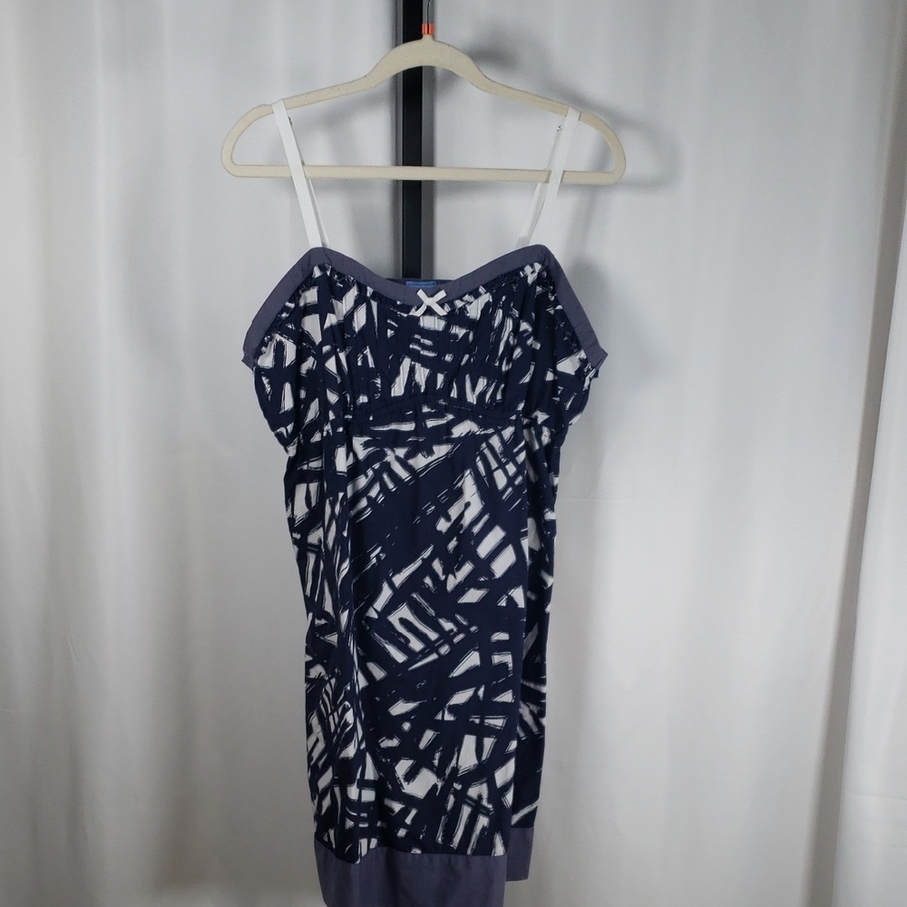 Simply Vera Vera Wang Intimates Navy and White Pajama Nightgown -‎ SZ XL